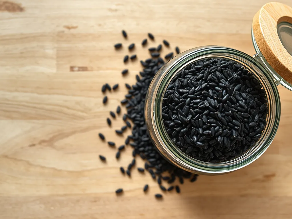 How long does black rice stay fresh in the pantry?