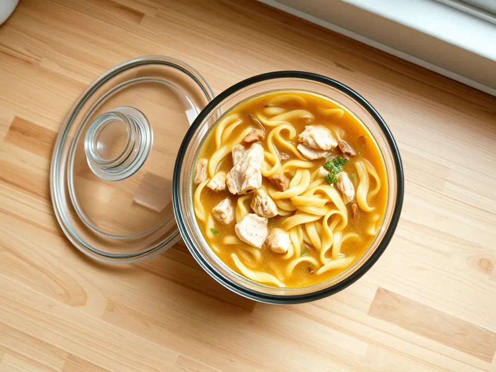 How to identify freshness and spoilage in frozen chicken noodle soup