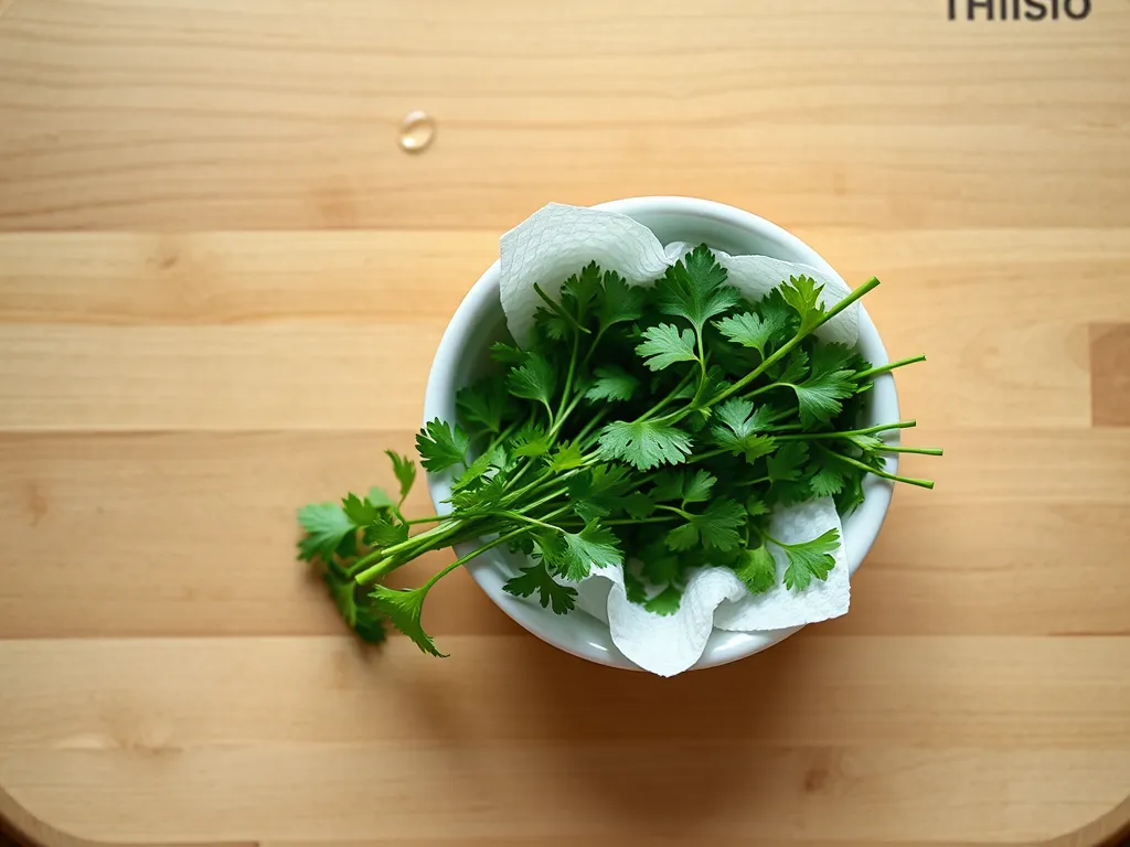 How to identify fresh vs. spoiled cilantro