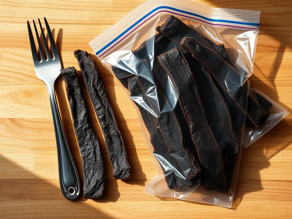 How to store cured beef jerky in the freezer for maximum freshness.