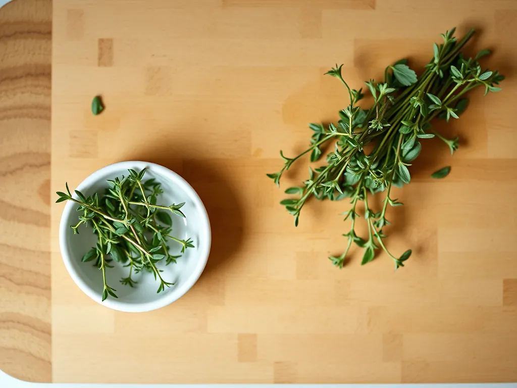 How to identify fresh vs. spoiled thyme