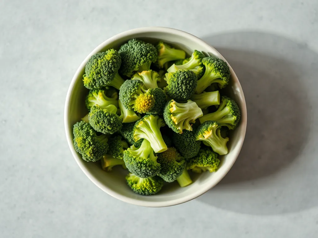 How long can frozen broccoli sit on the counter?