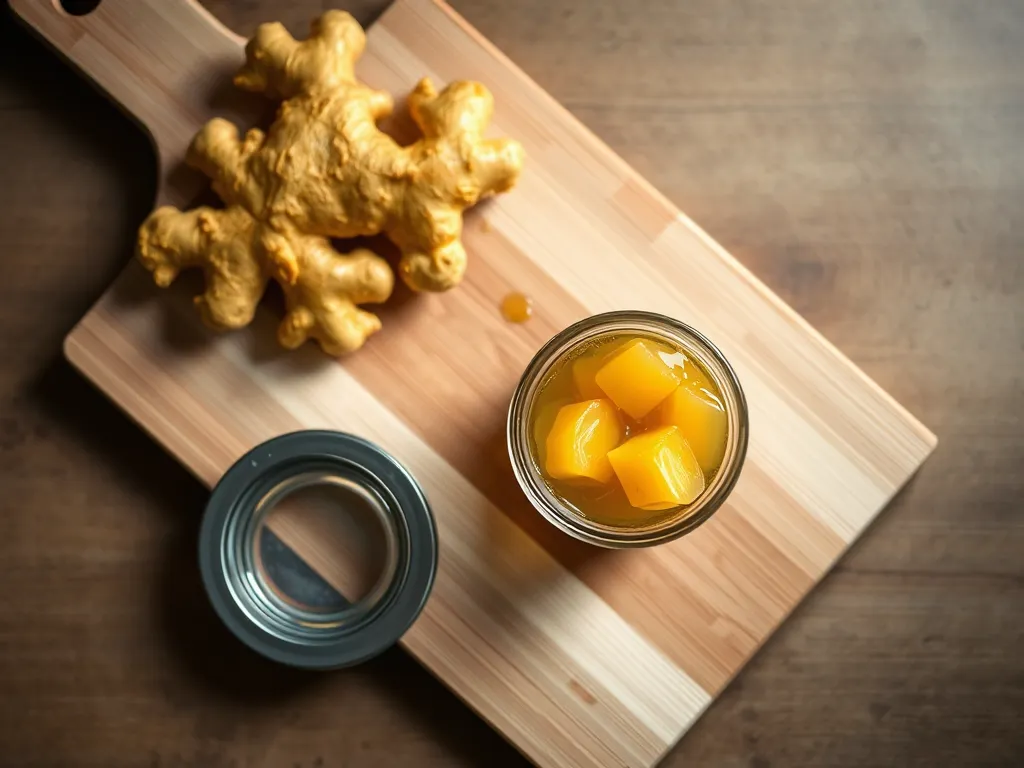 How long does ginger preserve last in the refrigerator?
