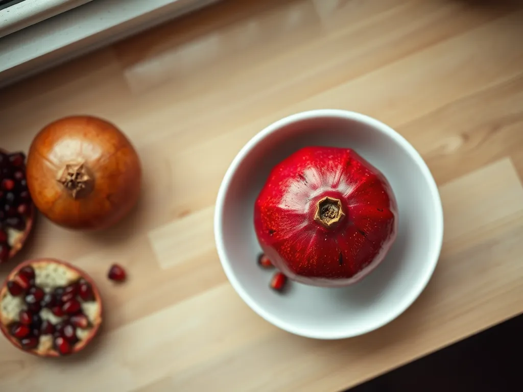 How long does a whole pomegranate last on the counter?