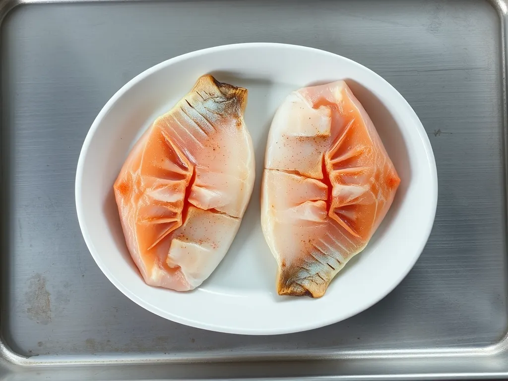How to identify fresh raw cod and when to discard it.