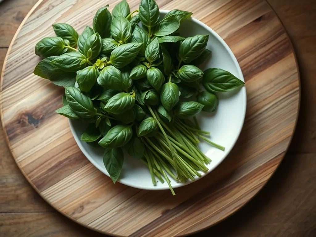 How to Store and Identify Fresh Thai Basil Leaves